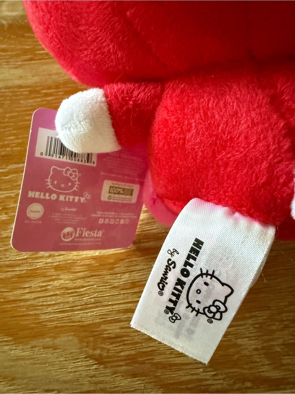 NWT Hello Kitty Red Apple Plush Toy - Picture 4 of 4